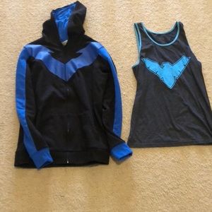 nightwing hoodie hot topic